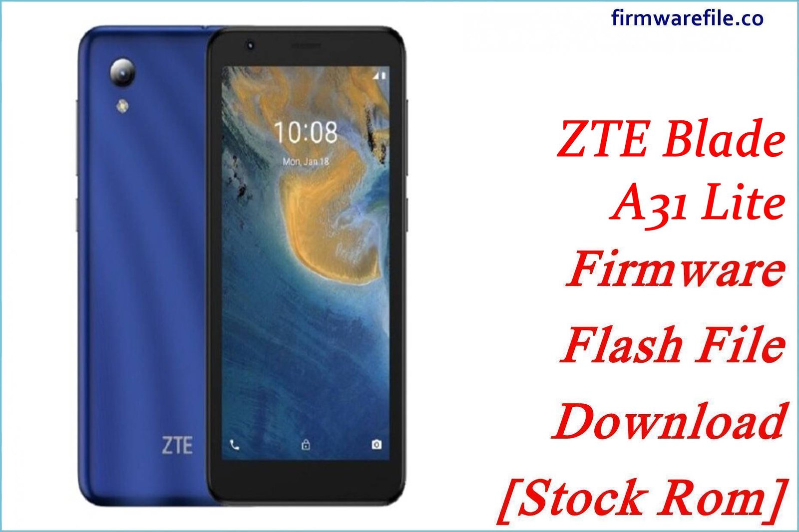 Custodia In Silicone TPU Per ZTE Blade A31 Lite (5.0 Pollici) – Cover Sottile Antigraffio, Nero