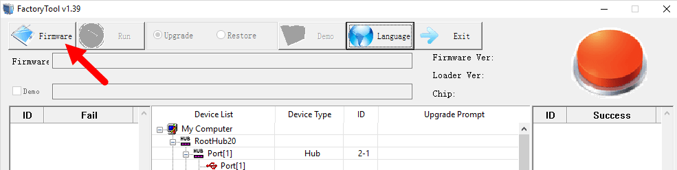 rockchip factorytool firmware selection