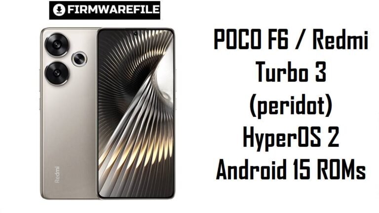 POCO F6 / Redmi Turbo 3 (peridot) HyperOS 2 Android 15 ROMs