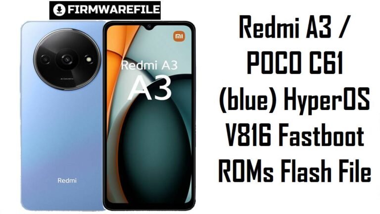 Redmi A3 & POCO C61 (blue)