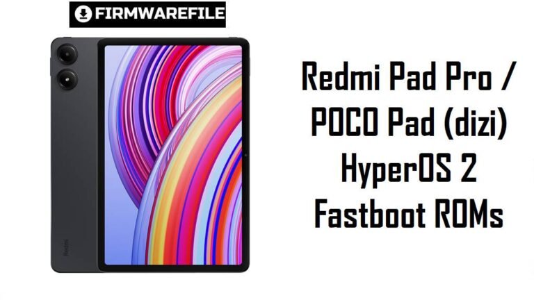 Redmi Pad Pro / POCO Pad (dizi) HyperOS 2 Fastboot ROMs